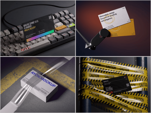 3D Rendering of Business Card Mockups: Why Flat Templates Are Becoming a Thing of the Past